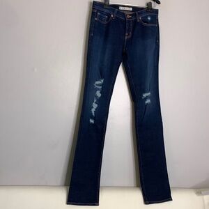 J Brand Low rise pencil leg distressed blue Jean new without tags size 29